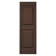 Builders Edge 14.75 W in. Raised Panel Vinyl Shutters