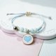 thumbnail image 2 of Versión coreana creativa de literatura y arte canela perro pulsera de cerámica mujer versátil popular pareja pequeño regalo fresco azul amor uno, 2 of 2