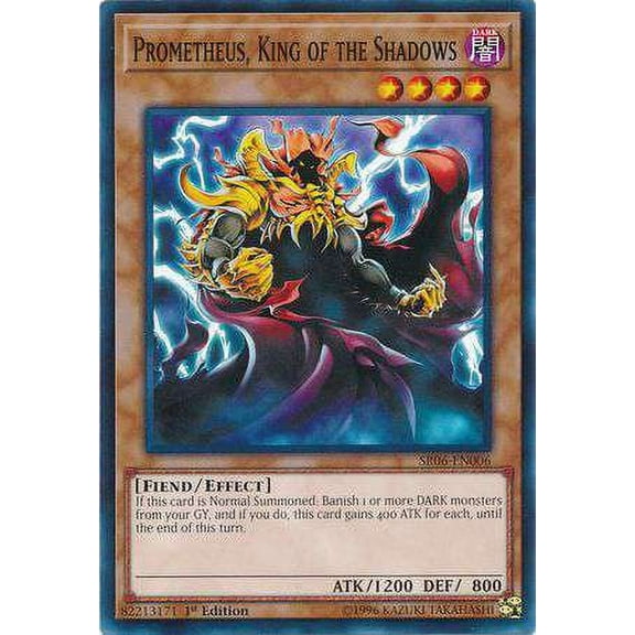 YuGiOh Lair of Darkness Structure Deck Common Prometheus, King of the Shadows SR06-EN006