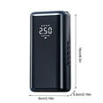 thumbnail image 3 of Ankereame Wireless Portable Tire Inflator 150PSI Rechargeable - Digital LCD, LED Light, Auto-Shut Off, Power Bank for Car, Motorcycle, Bicycle, Balls, 3 of 7