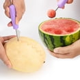 thumbnail image 3 of Juego de cuchillos para tallar frutas 3 en 1, cortador, plato separador de frutas, utensilios de cocina, cuchara para helado de sandía, 3 of 8