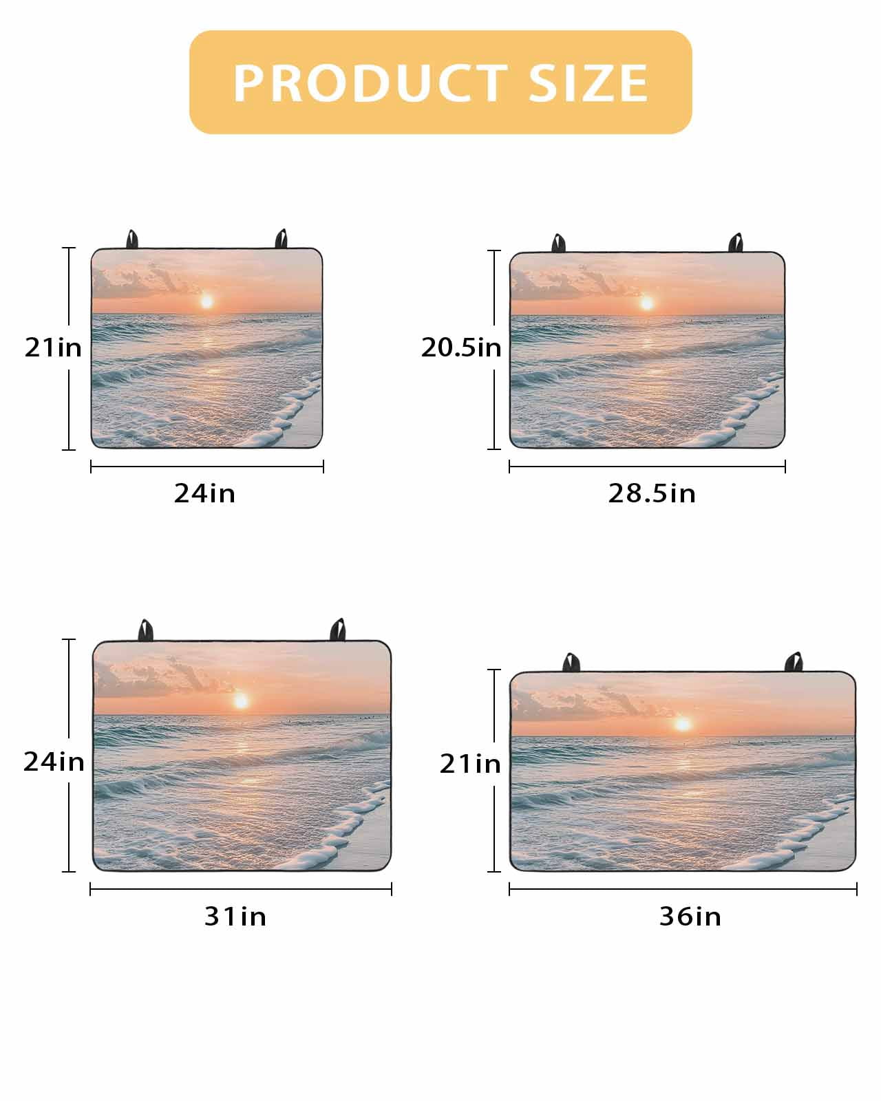 nqOlkjepod Large Induction Cooktop Protector Mat 36"x21", Ocean Sunset Stove Top Covers for Electric Stove, Summer Beach Shore Sky Sun Scenery Stove Burner Cover Mats, Glass Top Stove Cover
