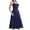 Blue, variant on Women’S Halter Neck Corset Waist Midi Dress, Ruched Bust Flared A-Line Swing Casual Dress, Soft Polyester Summer Evening Party Wedding Guest Dress, 1 Piece, Sizes S Through XL