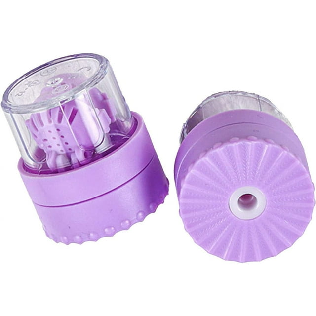 Laveur de Lentilles FYBTOContact, Étui Nettoyant pour Lentilles de Contact Manuel pour Déprotéinisation, Récipient de Nettoyage Portable pour Lentilles de Contact à Rotation pour Voyage de Retour (Violet)-0630