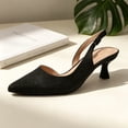 thumbnail image 4 of BOCCA Women’s Kitten Heel Pumps, Pointed Toe Glitter Dress Shoes for Work, Party & Evening Wear, 4 of 7