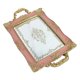 thumbnail image 2 of Bandeja decorativa BLESIY espejo tocador rectangular 16 pulgadas Rosa Rosado, 2 of 8