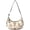 Yorkshire Terrier and Roses Cream Pattern, variant on Husky and Rose Blue Pattern Hobo Shoulder Bag, Travel Hobo Tote with Adjustable Strap, Smooth Zipper Gift Ideas for Holiday Birthday Gifts