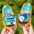 thumbnail image 2 of Generic Shoes for Kids Children Boys Girls Summer Non Slip Bathroom Slippers Quick Drying Shower Cute Cartoon Dinosaur Non-Slip Comfy Slippers Indoor Outdoor(7.5-8 Years,Orange), 2 of 4