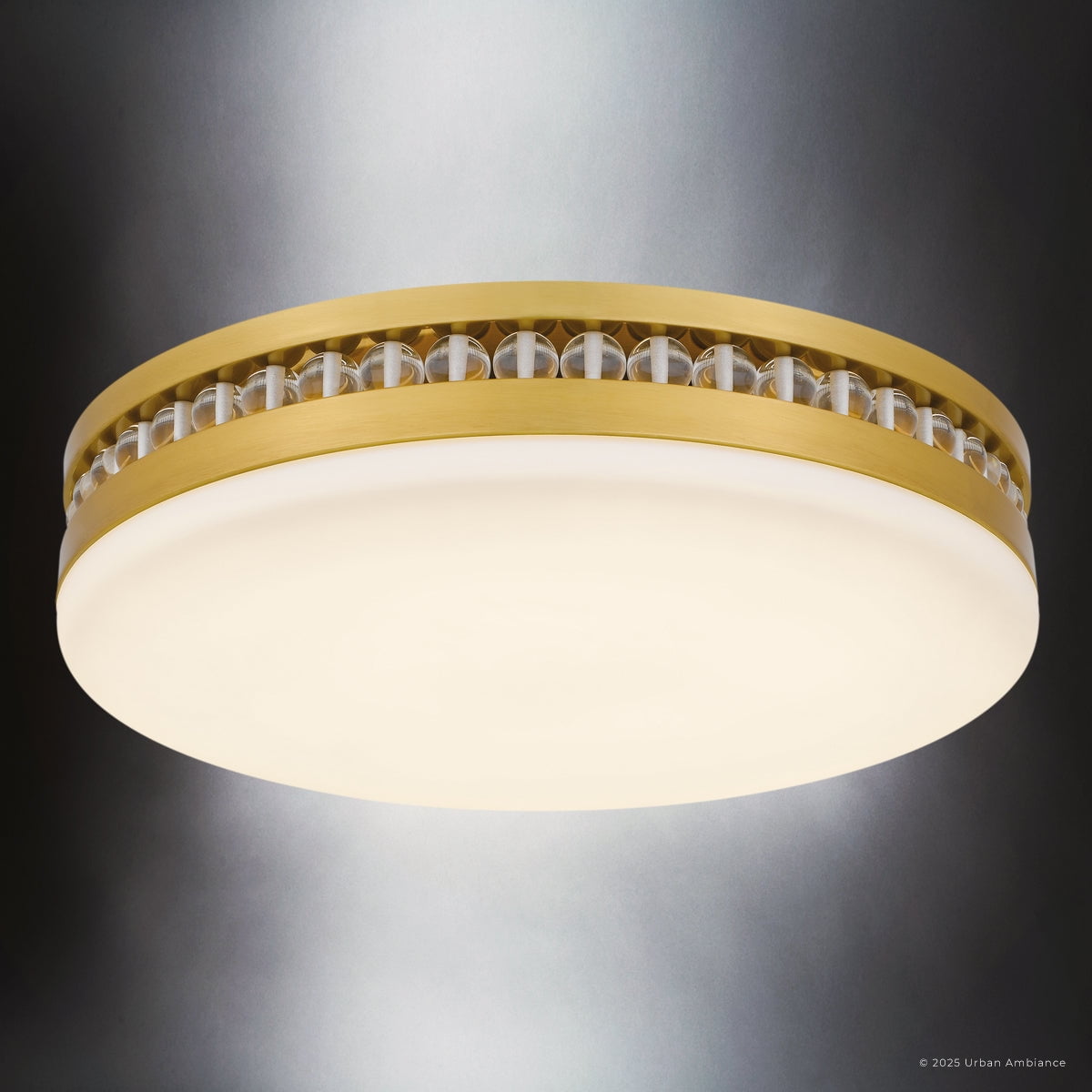 Luxury Old World Ceiling Light, Brushed Gold, UQL6377