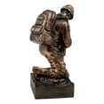 thumbnail image 4 of Battlefield Kneeling Soldier Statue 8.5"H Honor & Valor Military Combat Unit Brother In Arms Figurine Gone But Not Forgotten, 4 of 5