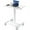 White1, variant on Furnest Indoor Furniture Table & Desks Overbed Bedside Table with Wheels, Adjustable Hospital & Home Use Bed Table, Rolling Laptop Table, Mobile Standing Desk
