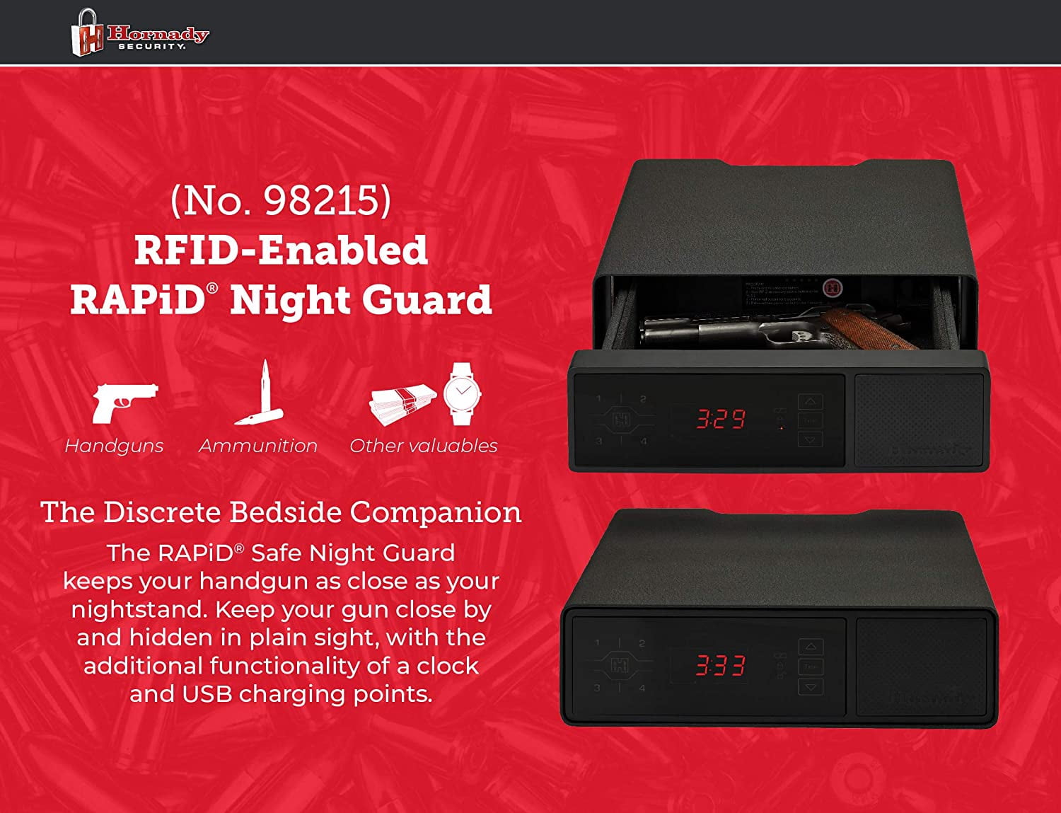 Hornady Rapid Night Guard RFID Safe 98215