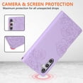 thumbnail image 5 of Allytechgroup Wallet Flip Case for Samsung Galaxy S25 with Lanyard, Built-in Credit Card Slot RFID Blocking PU Leather Stand Case Shockproof Full Body Cover for Galaxy S25 Women Girls, Purple, 5 of 5