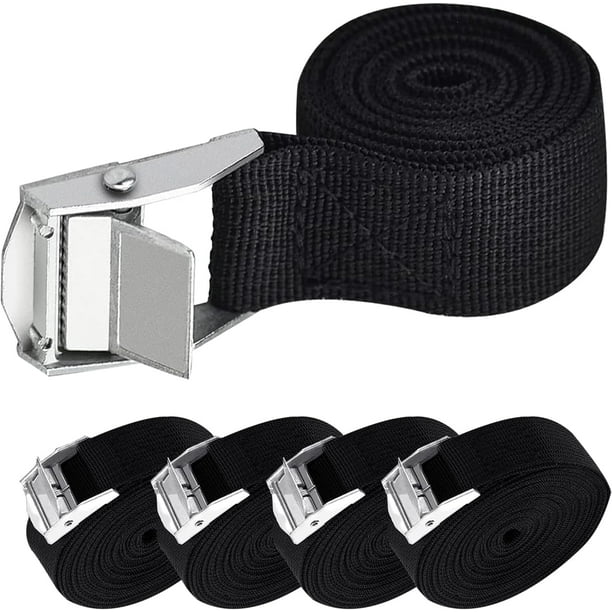 correas de amarre con trinquete y hebilla de leva, tensores resistentes, correas de amarre ajustables, correas de portaequipajes de liberación rápida para bicicletas, motocicletas y furgonetas.