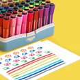 Bview Art 12/24 Colors Washable Watercolor Paint Pens Set Nontoxic