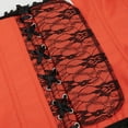 thumbnail image 4 of Grebrafan Corsets for Women Gothic Lace up Bustier Top Orange M, 4 of 5