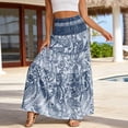thumbnail image 3 of Tennis Skirts for Women Summer Elegant Modern Skirt for Everyday Wear Lightweight Knit Floor Length A Line Suited for Work Casual Occasions Blue S, 3 of 6
