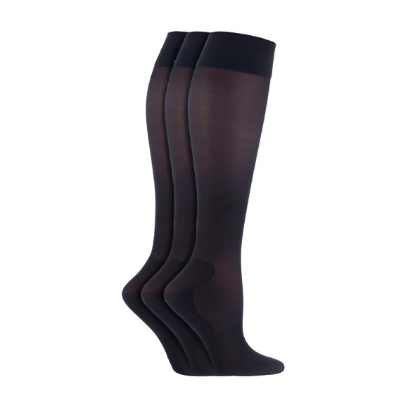 3 Pairs Ladies Flight Socks | IOMI | Graduated Compressions Socks for Women | DVT Socks for Travel
