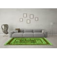 thumbnail image 3 of Ahgly Company Indoor Square Abstract Green Modern Area Rugs, 7' Square, 3 of 4