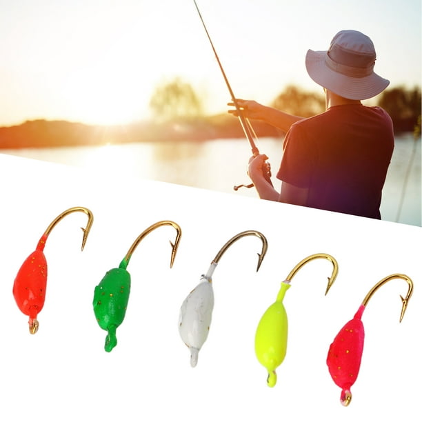 Fishing Hook, Exquisite Ice Fishing Jig Set 50Pcs With Storage Box For  Winter 