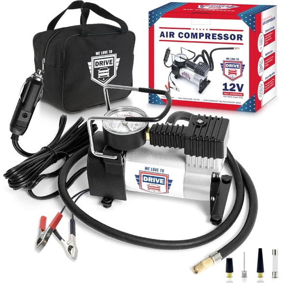 WANBIN 12V DC Tire Inflator, 150 PSI Electric Air Pump, Silver