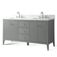 thumbnail image 5 of Vanity Art 60" Bathroom Vanity with Sink, Freestanding Storage Cabinet with Engineered Marble Top, Flip Down Tray, Drawer, and Shelve, 5 of 8