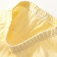 thumbnail image 6 of LIIPEE Girls Boys Harem Pants Spring Autumn Loose Solid Color Stretch Elastic Waist Wide Leg Ankle-Tied Pants Baby Versatile Daily Pants,Yellow,1-2 Years, 6 of 6