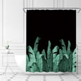 thumbnail image 2 of Tropical Leaves Shower Curtain Palm Leaf Botanical Summer Plant Modern Simple Fabric Bathroom Decor Set with Hooks（84" Wx70 H）, 2 of 3
