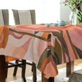 thumbnail image 5 of Yayeee Tablecloths 60" x 108" Rectangle Wrinkle Resistant Party Table Cover, Abstract Orange Flowers, 5 of 8