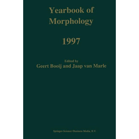 Yearbook of Morphology Yearbook of Morphology 1997, (Paperback)