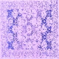 thumbnail image 1 of Ahgly Company Indoor Square Oriental Purple Industrial Area Rugs, 7' Square, 1 of 4