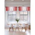 thumbnail image 3 of Red Ombre Kitchen Curtain Valances for Windows Farmhouse Short Curtains, Red White Gradient Modern Abstract Art Rod Pocket Valance Curtain for Bedroom Cafe Living Room 56"x16", 3 of 8