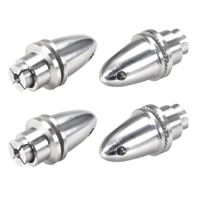 Unique Bargains RC Plane Airplane Spinner 6mm Shaft Motor Propeller Adaptor 4 PCS (3.17mm)