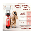 thumbnail image 4 of "LuzMascota Maquina Cortar Pelo Perros Gatos Inalámbrica Peines Incluidos Belug roja ", 4 of 4