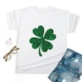 thumbnail image 4 of TrendVibe365 St Patricks Day Shirt Women Plus Size Shamrock Clover Irish Gifts Tee Shirt Short Sleeve Tshirts Pullovers Crew Neck Holiday Boluse Parade Clothes Party Outfits, 4 of 4