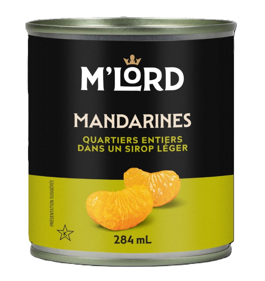 Mandarines en quartiers entiers de M'Lord, 284ml 284 ml
