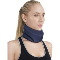 Neck Brace for Sleeping - Cervical Collar Relief Neck Pain and Neck Support Soft Foam Wraps Keep Vertebrae Stable for Relief of Cervical Spine Pressure for Women & Men Blue