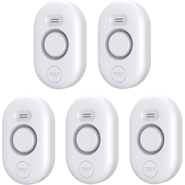 Detectores de fugas de agua METAK WD60, paquete de 5 unidades con alarma de 100 dB