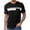 #Black, variant on DPTALR George Men's Short Sleeve Regular Fit Crewneck T-Shirts,Casual Summer Graphic Tops with Pocket,Army Green,Big and Tall Men XXL