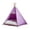 Purple1, variant on Dog & Cat Teepee Portable Pet Teepee Tents with Cushion and Small Chalkboard 20 Inch Tall Washable Indoor Dog House Pupp(40X40X50CM)