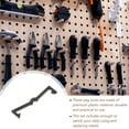 thumbnail image 4 of 100pcs Black Pegboard Hooks Plastic Peg Locks Pegboard Hook Locks Accessories, 4 of 6