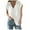 White, variant on Wyobmus Sweaters for Women Casual New V-Neck Sleeveless Pullover Shirt Fashion Loose Knitted Sweater White