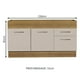 thumbnail image 2 of Mueble de Cocina para Tarja Madesa Agata 150 cm Marrón/Crema, 2 of 5