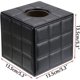 thumbnail image 3 of Elegante soporte para caja de pañuelos de cuero de PU, servilletero cuadrado, dispensador de caja de papel de bombeo, soporte para pañuelos faciales con parte inferior magnética para el hogar, la, 3 of 5