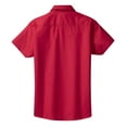 thumbnail image 2 of Mafoose Women's Comfortable Short Sleeve Easy Care Shirt Red/Light Stone XL, 2 of 3