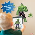 thumbnail image 4 of Wall Palz Marvel Incredible Hulk Wall Decals - 17" Augmented Reality Avengers Hulk Bedroom Wall Decor Peel and Stick Vinyl Wall Stickers, 4 of 7
