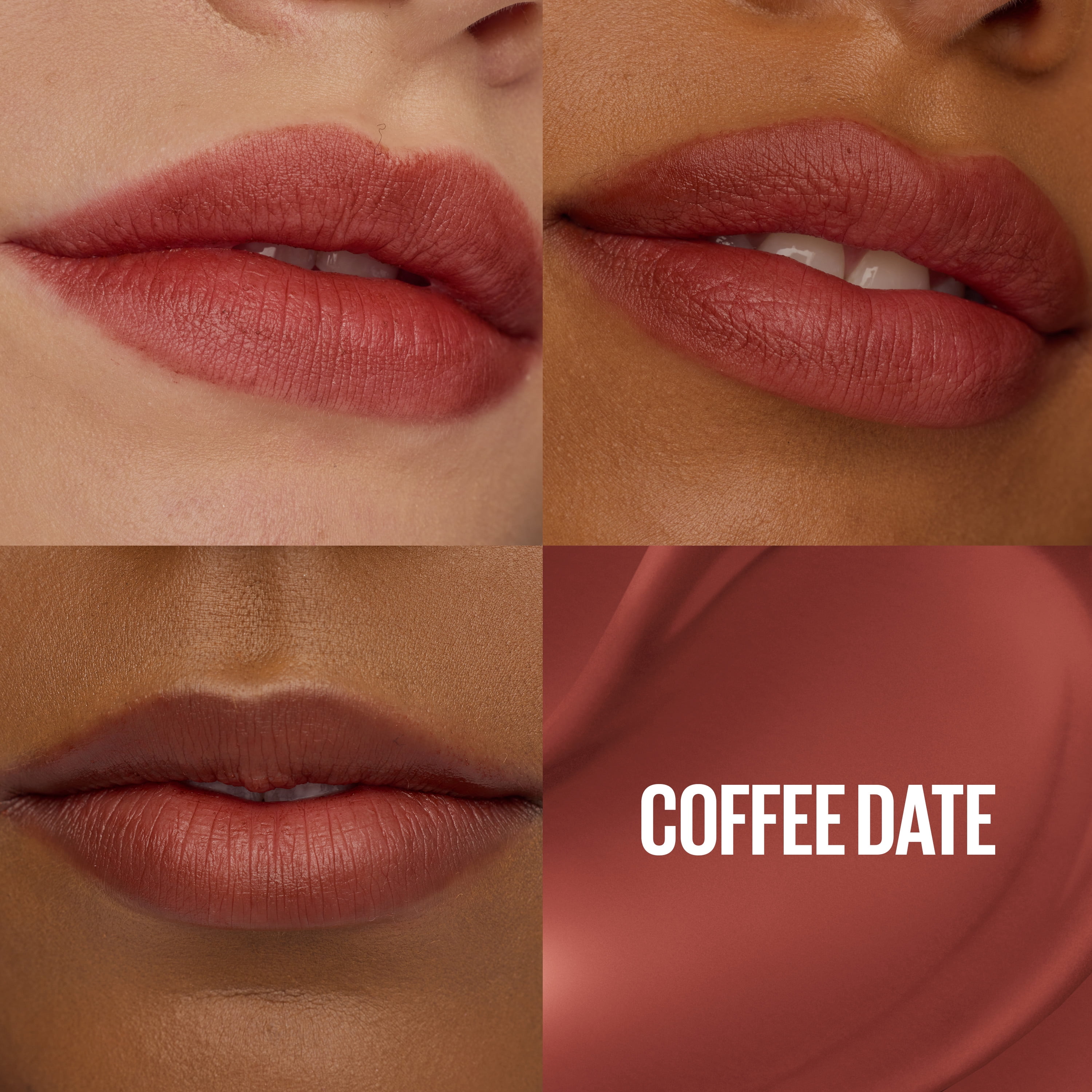Maybelline Super Stay Teddy Tint Long Lasting Matte Lip Tint, Coffee Date, 0.17 fl oz