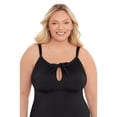 Time and Tru Women's and Plus Keyhole One Piece Swimsuit, Sizes S-3X ...