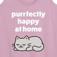 thumbnail image 3 of Instant Message - Purrfectly Happy At Home Cat - Women's Racerback Tank Top, 3 of 6