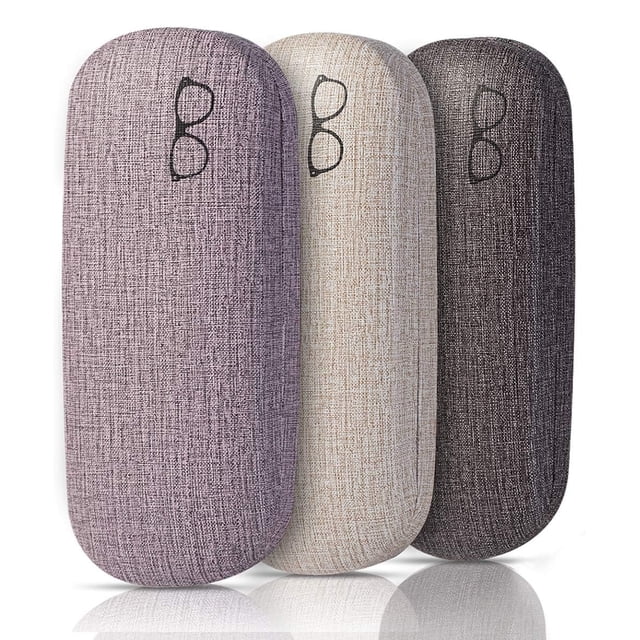 Estuche para anteojos RayLove, 3 unidades, rígido, grande